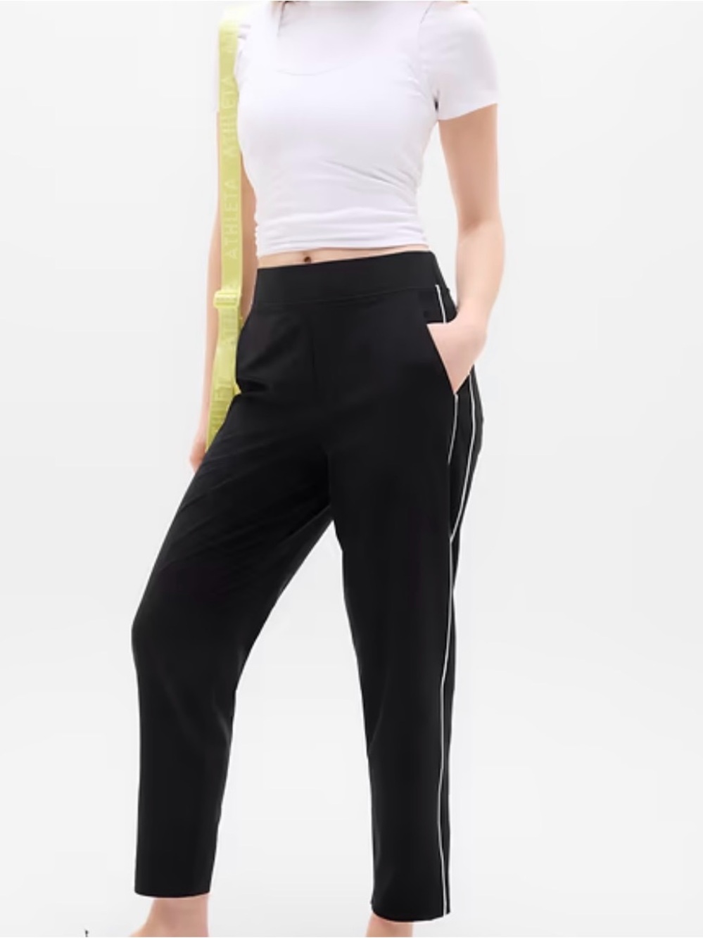 New with tags Athleta Brooklyn Piping Ankle Pant Size 0